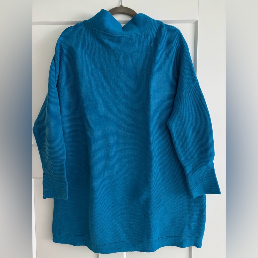 Teal Oversized Long Sleeve Sweater